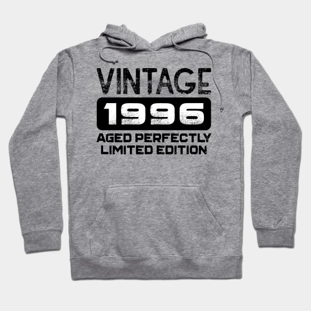 Birthday Gift Vintage 1996 Aged Perfectly Hoodie by colorsplash